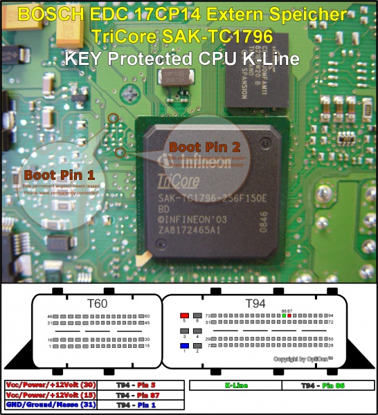 Bosch EDC 17CP14 (Skoda) pinout diagram 2